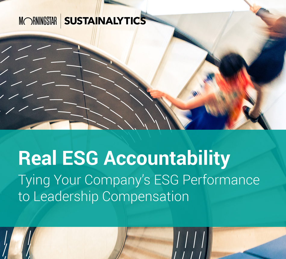 Download our ebook, Real ESG Accountability: Tying Your Company's ESG Performance to Executive Compensation
