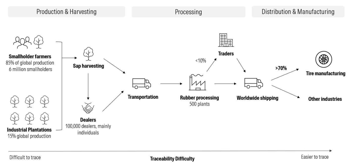 Figure 2. Natural Rubber Supply Chain