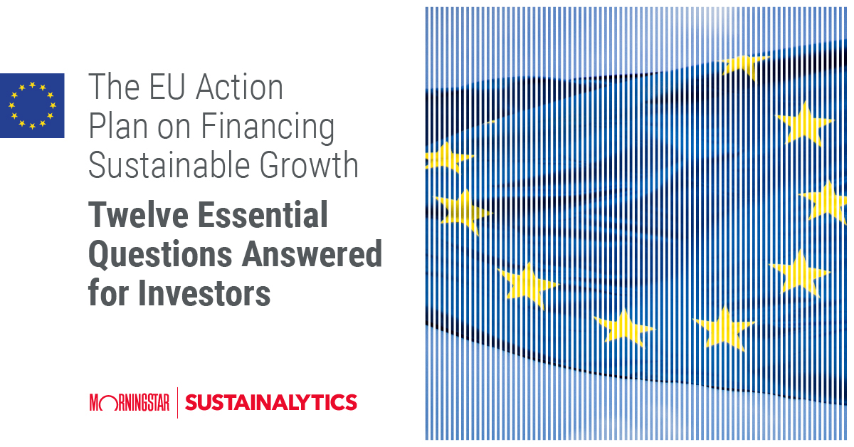 eBook title page for The EU Action Plan on Financing Sustainable Growth Twelve Essential Questions Answered for Investors