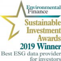 Environmental Finance Sustainable Investment awards 2019 Best ESG data provider