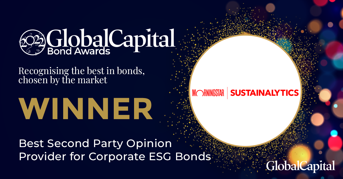 Institutional Relations - Best Second Party Opinion Provider for Corporate ESG Bonds 