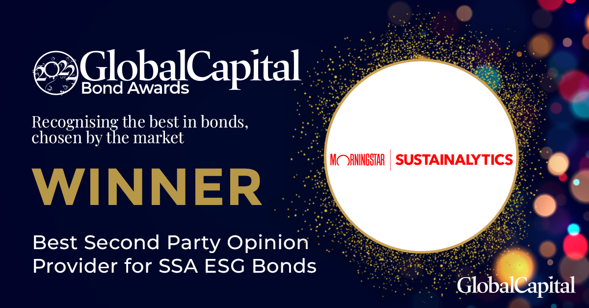 Institutional Relations - Best Second Party Opinion Provider for SSA ESG 