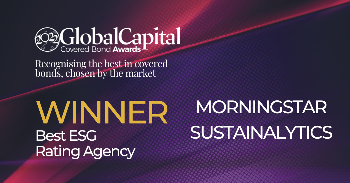 Morningstar Sustainalytics Voted Best ESG Rating Agency